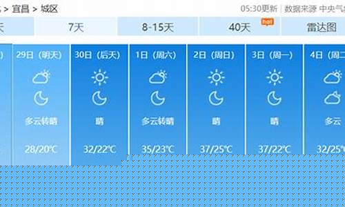 宜昌市一周天气预报_宜昌一周天气预热