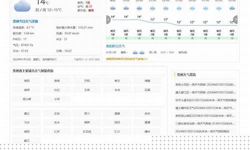 贵州天气预报15天30天_贵州天气预报一周天气预报15天详情表