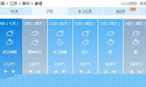 姜堰天气预报15天查询图_姜堰天气预报15天查询
