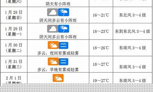 海口一周天气预报10天_海口的天气预报一周天气预报