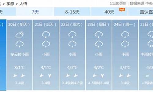 大悟天气预报15天查询结果_大悟天气预报15天查询百度