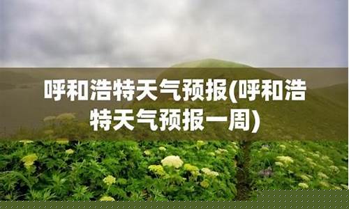 呼和浩特一周内天气预报_呼和浩特一周天气预报7天查询最新消息信息